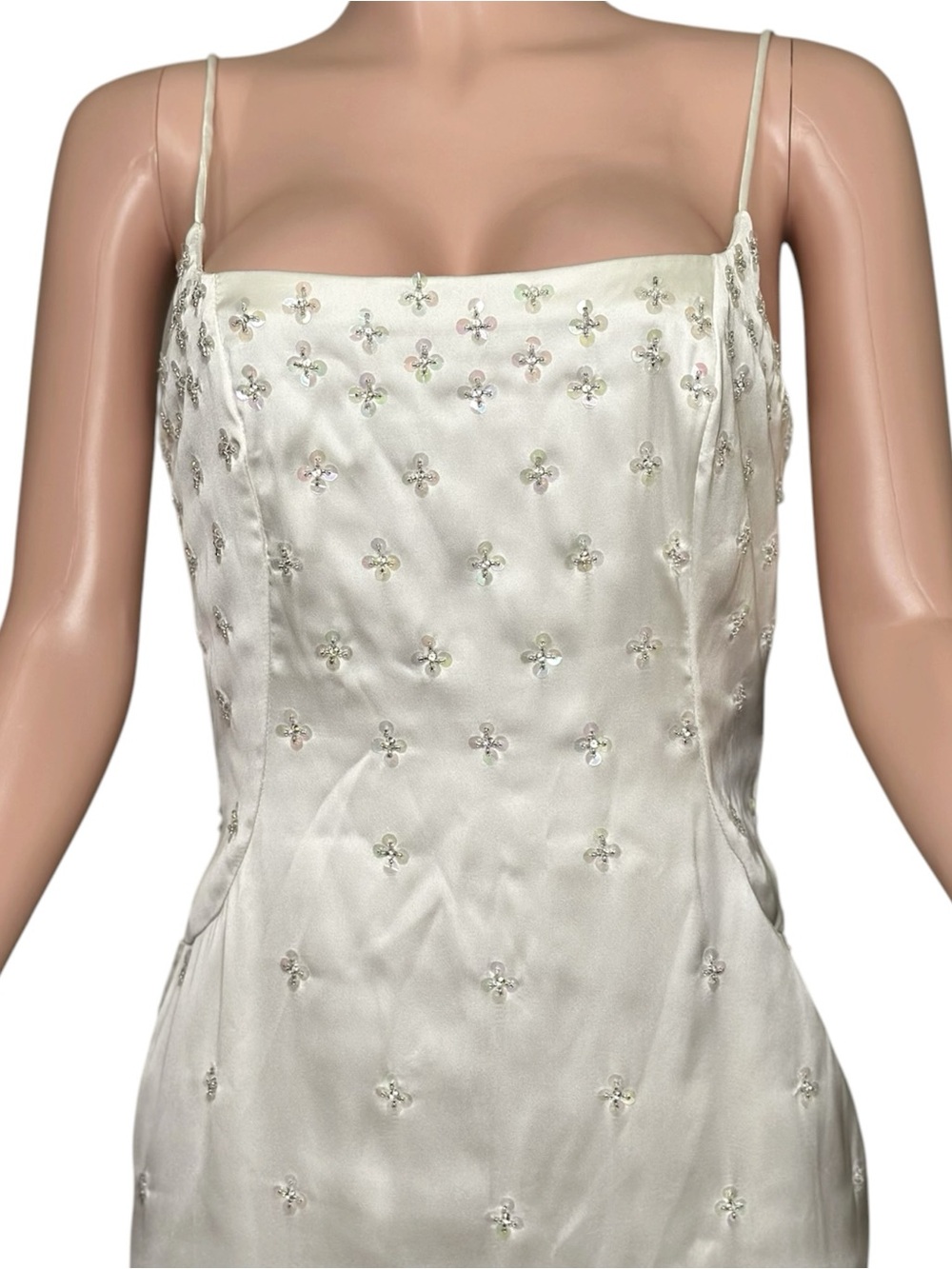 BHLDN Deco Bombshell Midi Dress, White Dahlia, Medium - Picture 9 of 10